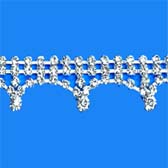 Strassz szalag - SILVER